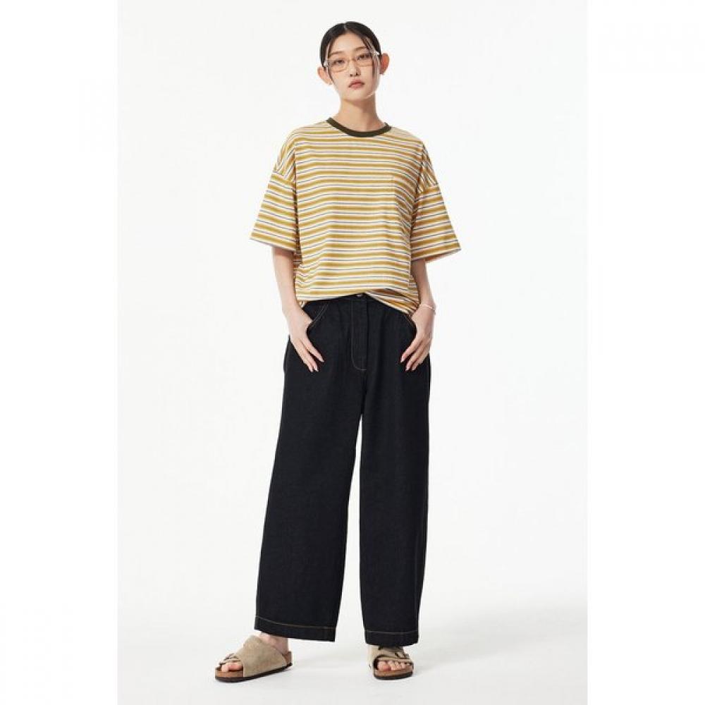 

STudio Tomboy STripe PockeT T shirT 91u5322176ar 26 (mustard)/M (female)