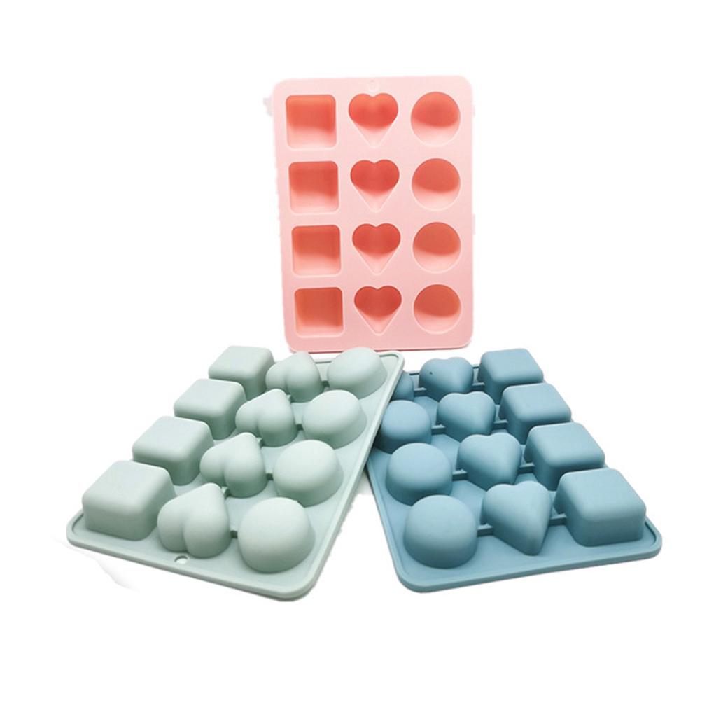 Three In One Ice Tray  Reusable Food-Grade Silicone Square Ice  Maker 