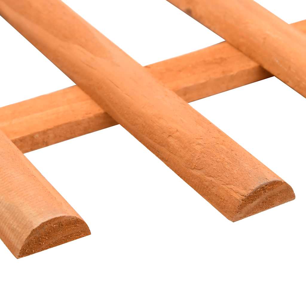 Lawn Edging Set 10 pcs Spruce Wood 4.4 m
