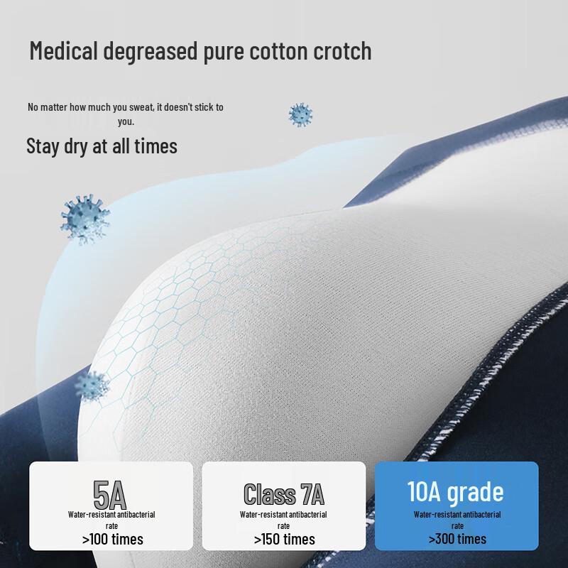 Hengyuanxiang Men's Antibacterial Cotton Boxer Briefs