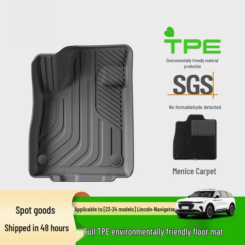 Eco-Friendly TPE Floor Mats & Seat Back Pads for 23-24 Changan Lincoln Navigator