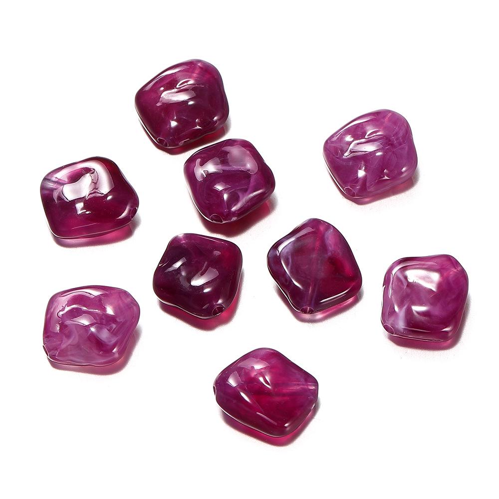 Acrylic Irregular Polygon Beads for DIY Phone Chains and Handmade Accessories