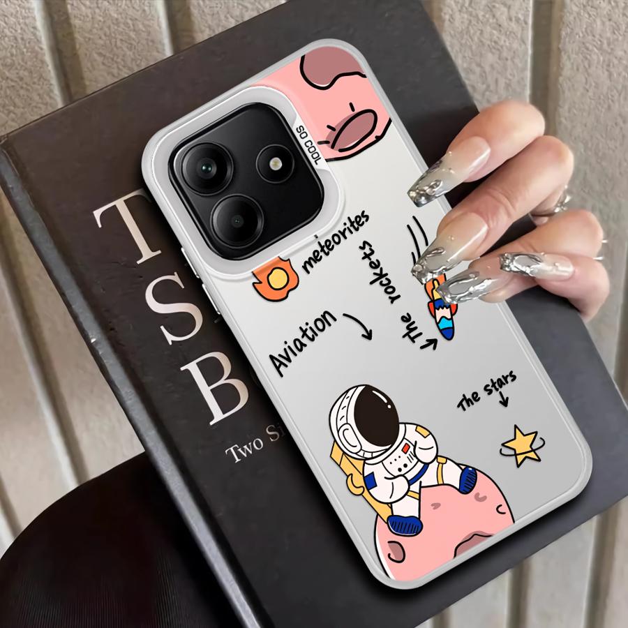 Cartoon Astronaut Back Phone Cover Case for Xiaomi Mi 11 Lite 13T 12T Pro