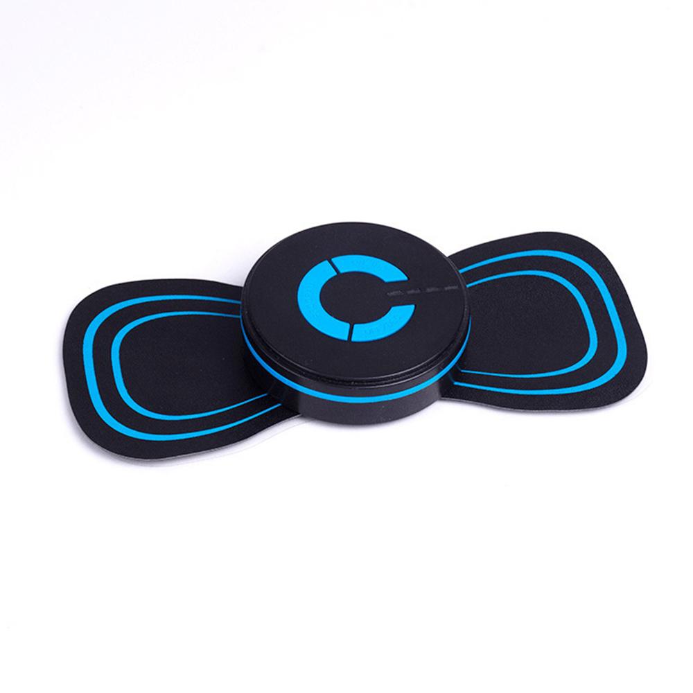 2 Pieces Portable Mini Electric Neck Back Massager Cervical Massage Patch Stimulator