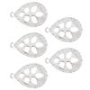 5 Pcs Alloy Pendant Base Jewelry Making Pendant Bezel Resin Molds Pendant Tray for DIY
