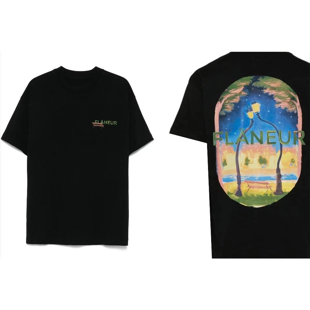 2026 New Summer Flaneur Homme Floral Graphic Brand Pattern Printed Luxury Brand Pure Cotton Men 'and Women' T-shirts Top