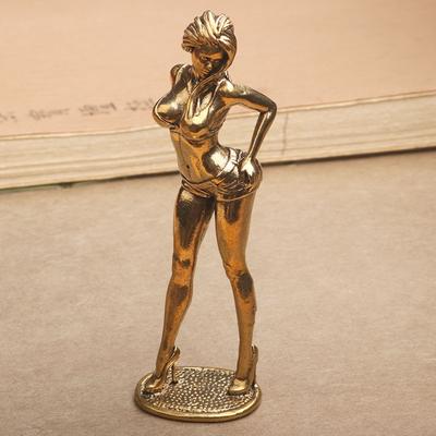 Katı Bakır Güzel Kadın Süsü Seksi Bikini Güzellik Heykeli Kız Modeli Koleksiyonluk Heykel Hediyeleri Erkek Kardeşler İçin