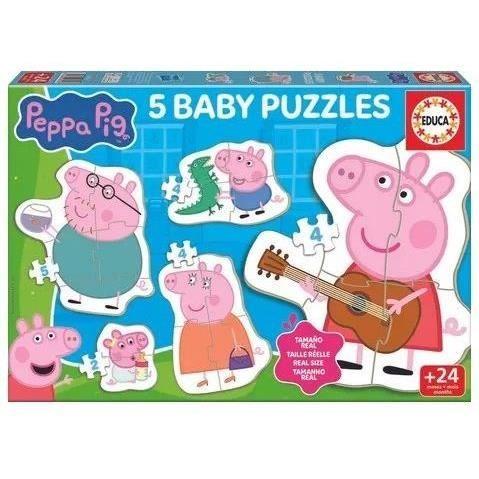 Baby puzzles - EDUCA - Peppa Pig - 4 Pièces