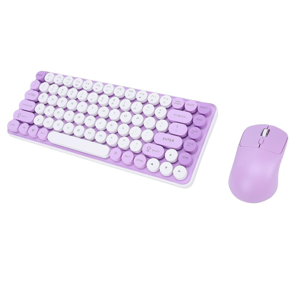 Wireless Keyboard and Mouse Combo 85 Key Bluetooth Cordless Mice Keyboard with 2.4 GHz USB Receiver for PC Laptop