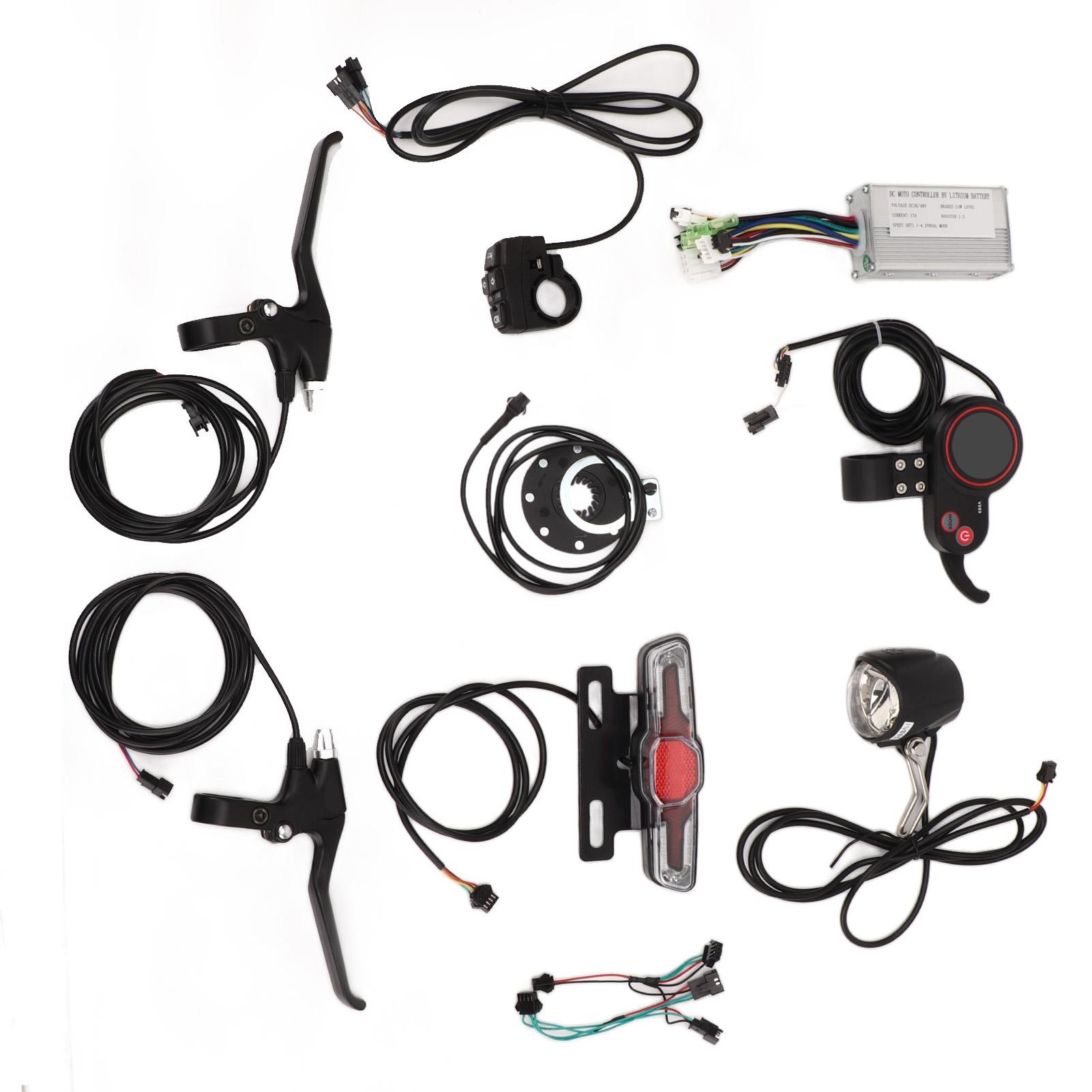 Electric Bike Controller Kit Universal 17A Bicycle Motor Controller with V889 Panel 36V 48V 250W?350W