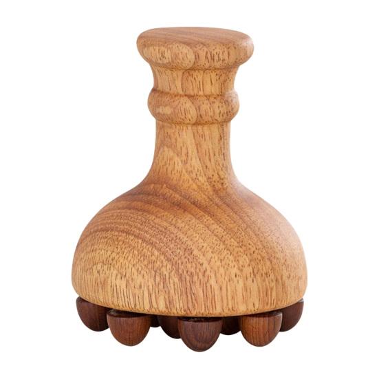 Brosse de Massage en Bois Lisse Sans Ébavures Design Ergonomique Facile à Utiliser Portable Brosse Anti-Cellulite pour le Corps pour Hommes Femmes