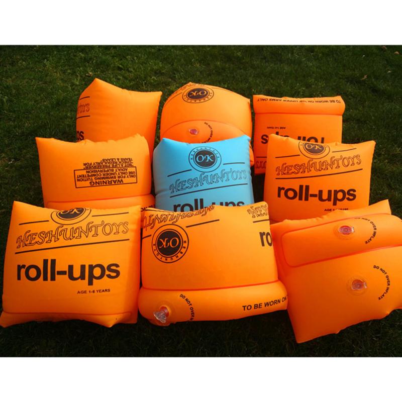 1 Pair Arm Floaties Inflatable Arm Bands Thickened Swimming Pool Safety Trainers Floater Sleeves