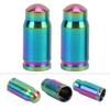 2 Pcs Titanium Alloy Valve Cap for Bike Bicycle Tire Dust Cover Road Bicycles Accessories