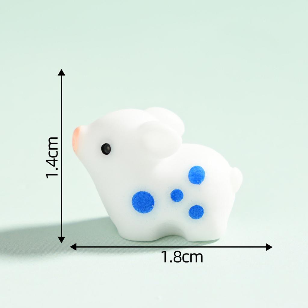 10-100PC Micro Pig Figurine Resin Ornaments Miniature Model Mini Animal Statue Bonsai Decoration Garden DIY Dollhouse Home Decor