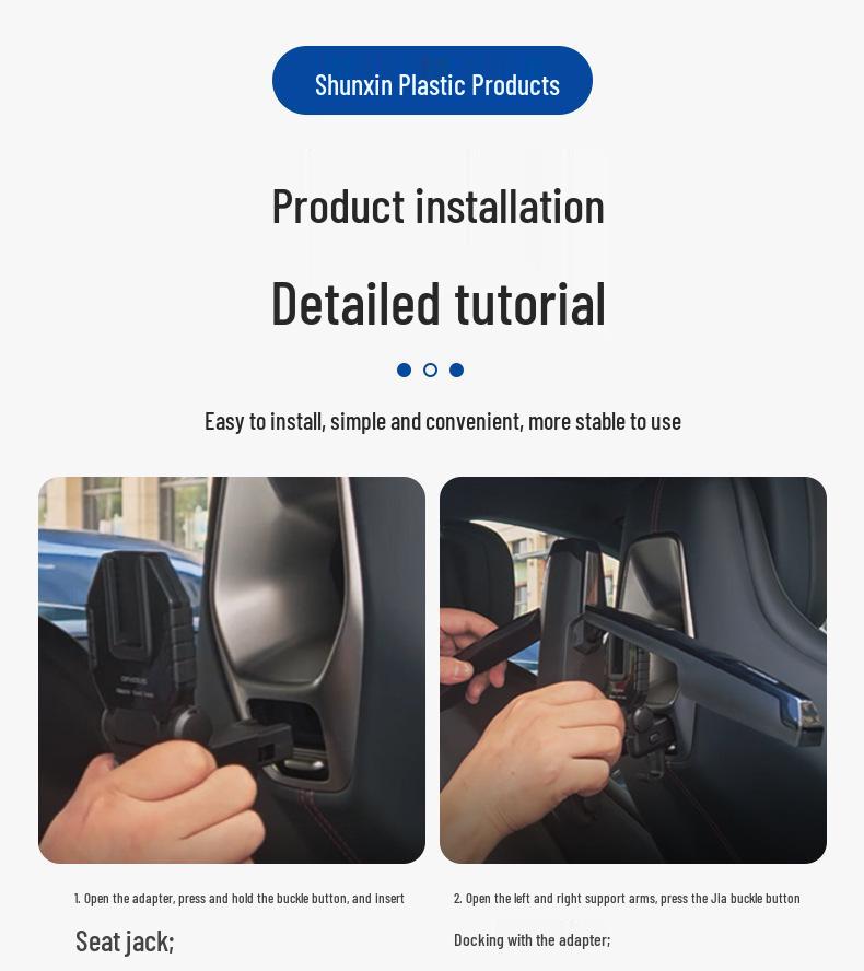 Xiaomi Car SU7/YU7/SU7Ultra Rear Headrest Multi-Functional Hanger/Phone Tablet Holder