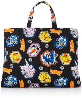 Gesteppte Unterrichtstasche für Kinder Schwarz [Pokemon] QPK4-2100