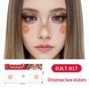 Christmas Tattoo Stickers: Easy-to-Remove Temporary Makeup Tattoos with Tree, Reindeer, and Snowflake Designs.