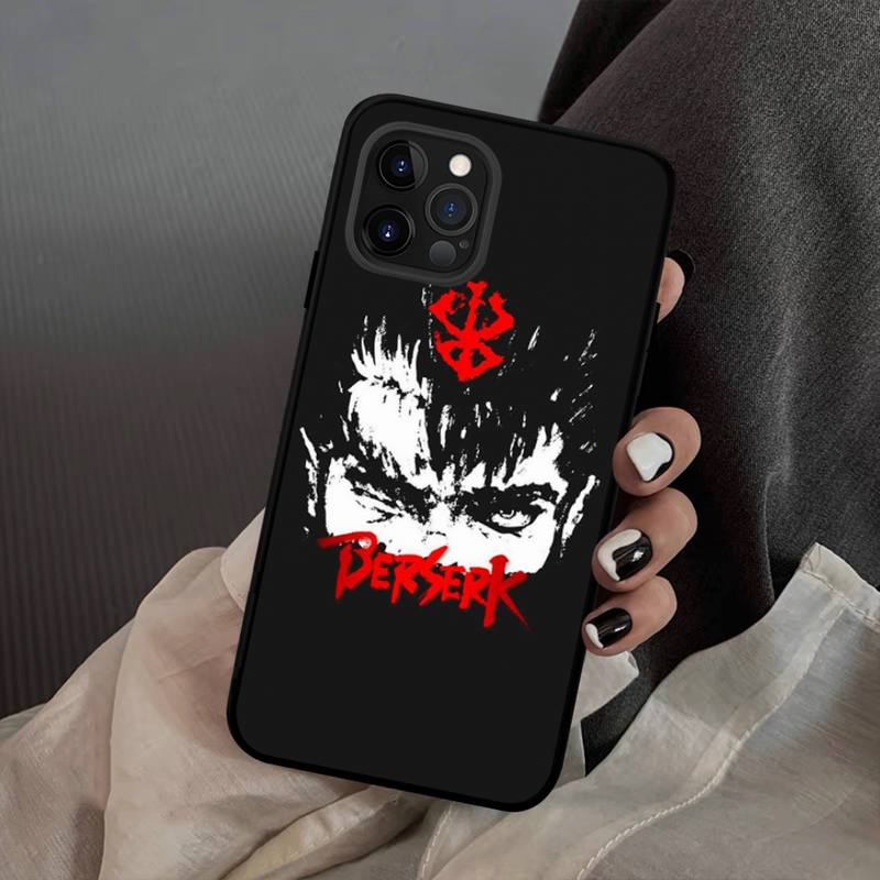 Anime Berserk Guts Custodia per Telefono Silicone Morbido per iphone 14 13 12 11 Pro Mini XS MAX 8 7 6 Plus X XS XR Cover