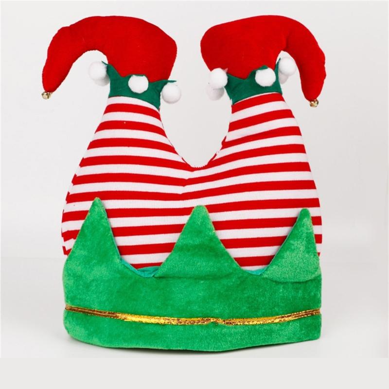 Funny Elf Pants Hat for Christmas Party Dress Up Unique Entertaining Costume