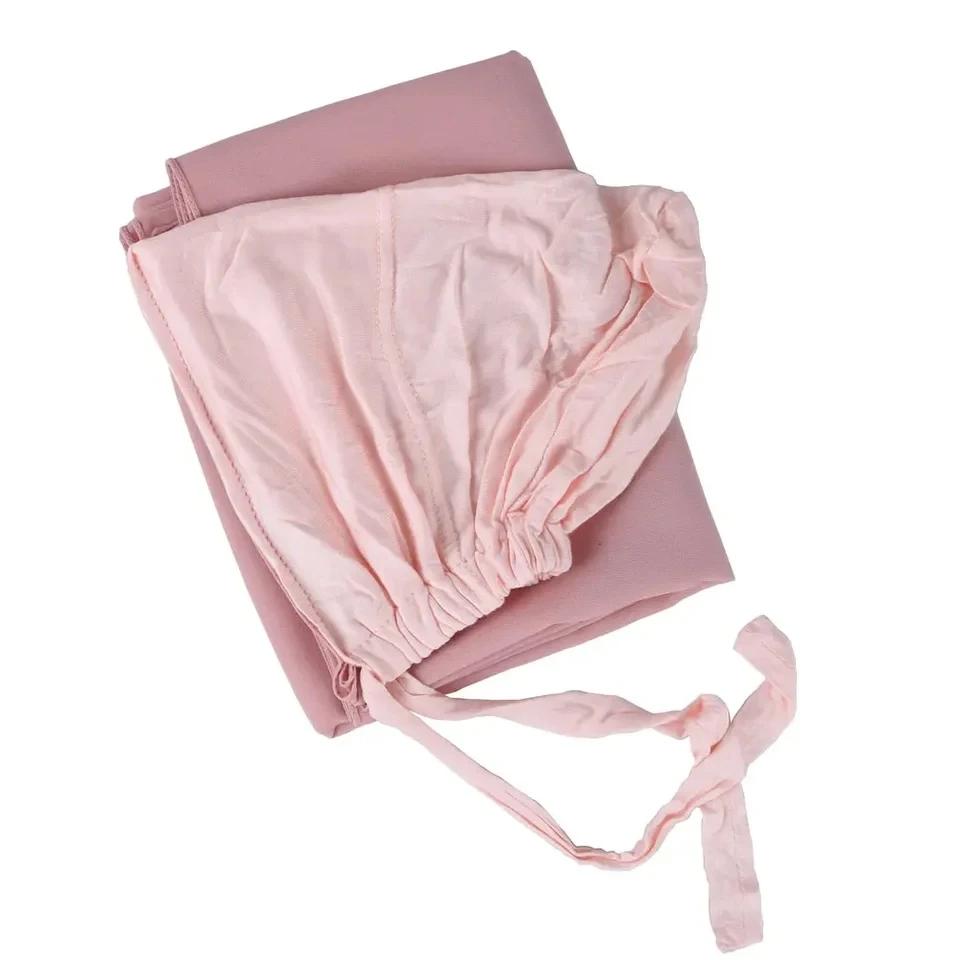Pin Free Instant Chiffon Hijab Scarf With Undercaps Muslim Women Hijabs With Inner Caps Underscarf Caps Islam Headscarf