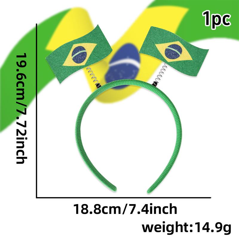 National Flag Headband Decoration ball game Fan Party Decoration Headband National Flag Headband Hair Accessories For Woman Man
