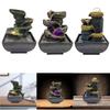 3-Laags Bureaublad Waterfontein Decoratie Met LED Stekkertype VS Draagbaar Binnen Decoratief Accent Tafelblad Zen Meditatie Waterval Kit H