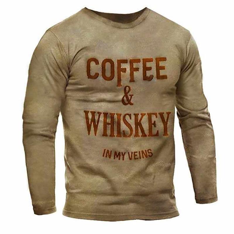 

Вінтажні чоловічі футболки з принтом прапора Німеччини, весна-осінь, круглий виріз, імітація бавовни, з довгими рукавами, повсякденний топ, вільна футболка, чоловічий одяг M