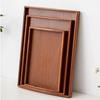 Rectangular Wooden Trays Bamboo Tea Tray Fruit Snack Coffee Breakfast Serving Trays Food Plate Platter Kitchen