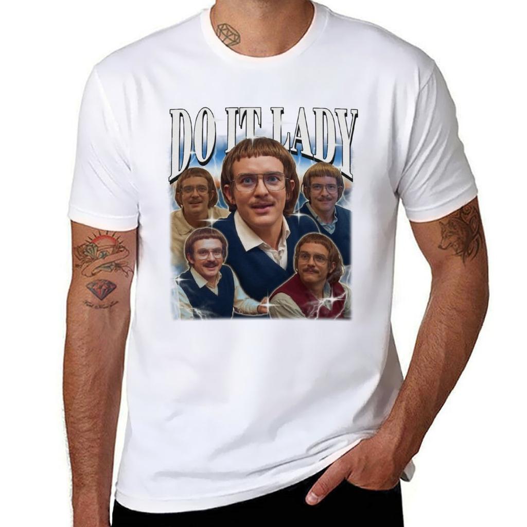 Do It Lady Meme Chit Retro Funny T-Shirt Labor Work Casual T-Shirt