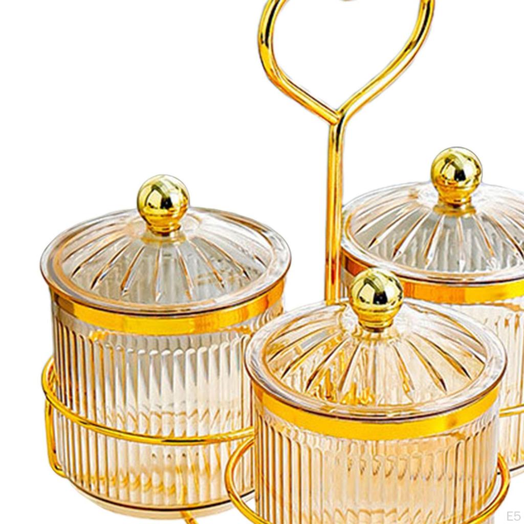 Food Storage Jar Nut and Candy Serving Tray Easy To Refill Multi Compartments Platter Nordic Dried