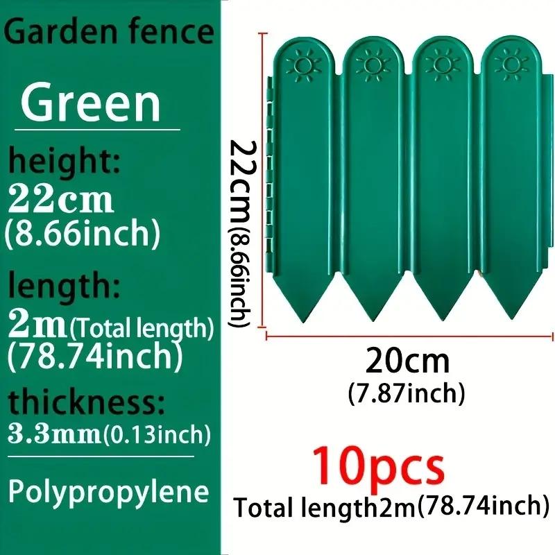 Small fence, fence, plastic flower garden, garden decoration, courtyard enclosure, soil, outdoor vegetable garden, flower bed pa
