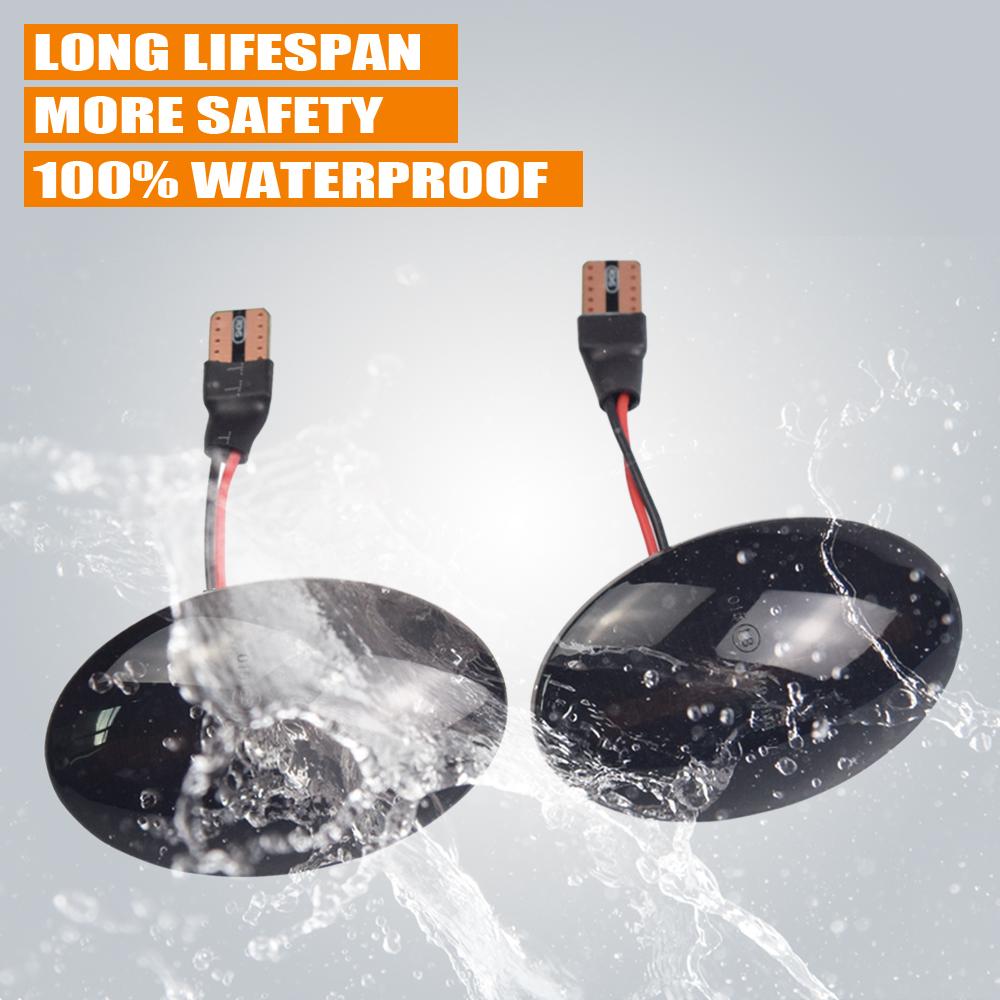 2pcs LED Dynamic Side Marker Turn Signal Light For Opel Corsa B C Astra F Combo B C Meriva Sequential Blinker