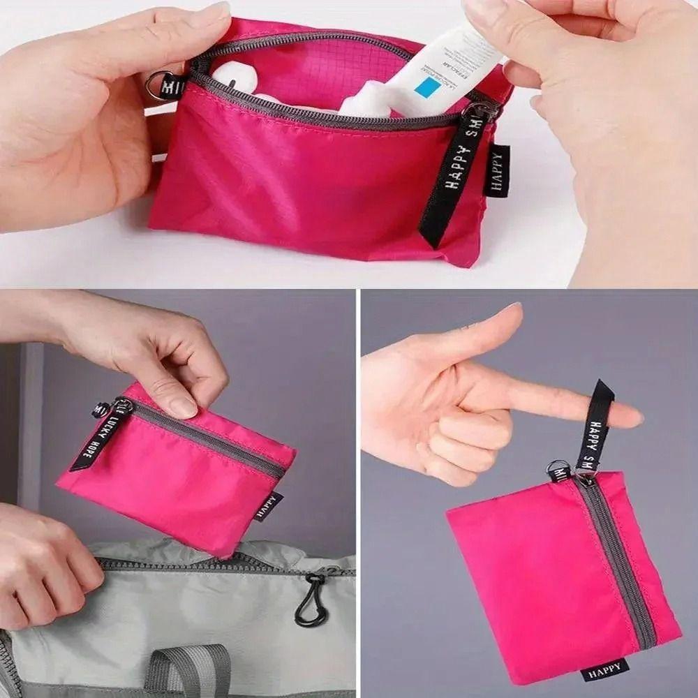 Zipper Outdoor Organizer Waterproof Ultralight Travel Cosmetic Bag Large Capacity Portable Coin Purse For Camping Hiking