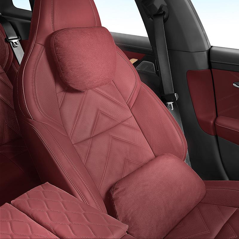 Premium Suede Headrests & Lumbar Supports for Ford Ranger, Transit, Livina