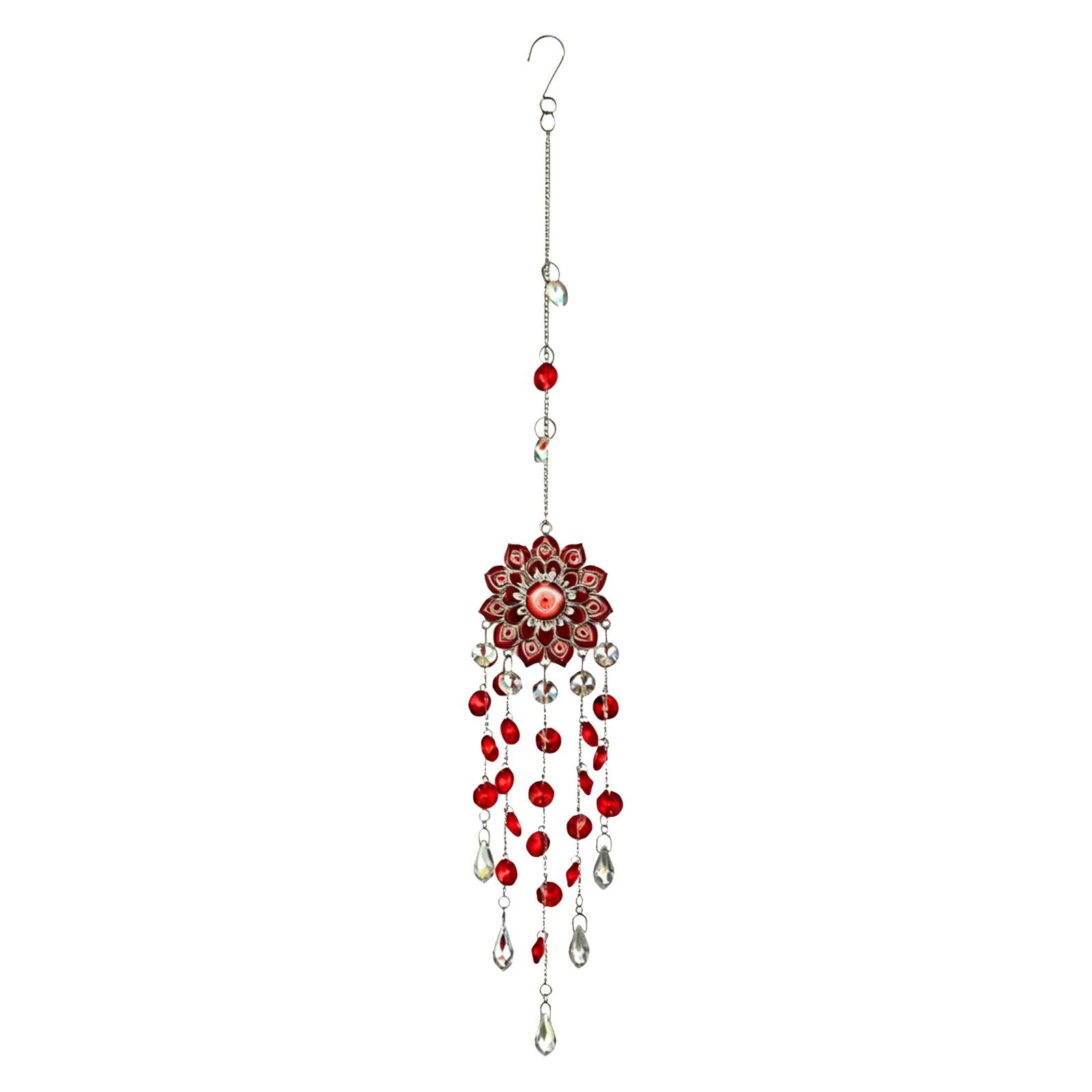 Crystal Suncatcher Crystal Wind Chimes Hanging Suncatcher Crystal Hanging Decor Window Suncatcher for Garden Home Wedding Decor