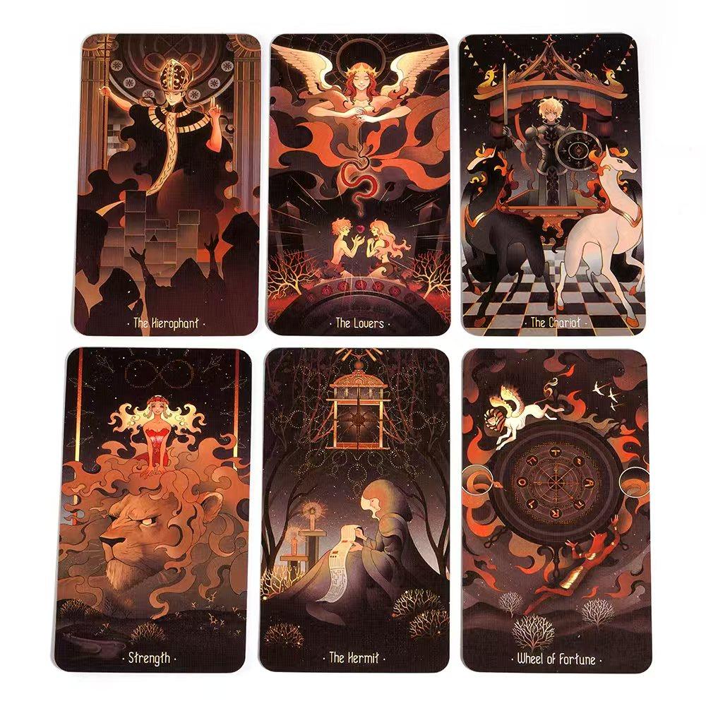 Stars Lighting Up The Night Oracle Cards A 78 Tarot Cards Divination Edition FortuneTelling Deck Borad Playing Games Tarot Decks