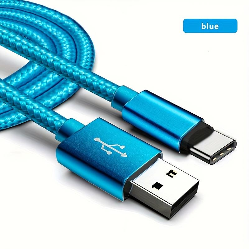 

Алюминиевый сплав USB на Type-C Кабель для зарядки 1м 2м 3м для 15 16 17 Pro Max Samsung S24 OPPO 2m синий
