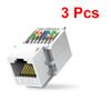 UTP Category 6 RJ45 Network Module RJ45 Connector Information Socket Computer Outlet Cable Adapter Jack CAT6 Cable Patch Panel