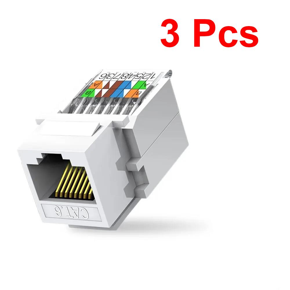 UTP Category 6 RJ45 Network Module RJ45 Connector Information Socket Computer Outlet Cable Adapter Jack CAT6 Cable Patch Panel
