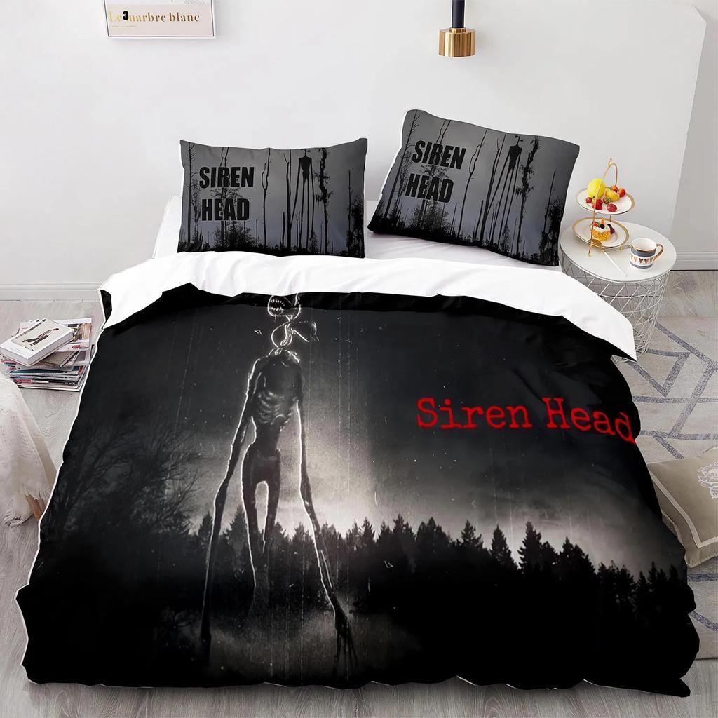 Povlečení na hlavu Siréna Single Twin Full Queen King Size Siréna Head Bed Set Sady přikrývek pro děti do ložnice pro děti 3D tisk 001