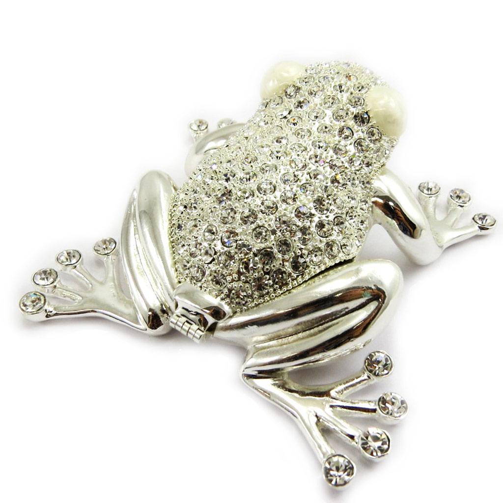 Les Trésors De Lily [L6464] - White 'Frog' Jewelry Box
