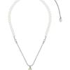 Nff Ivory Cross Pearl Necklace
