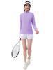KEFITEVD Rash Sports Long Sun Light Size L Women's Guard, Half-Zip T-Shirt, Moisture-Wicking, Quick-Drying, Sleeve, Gym/Training Wear, Protection,