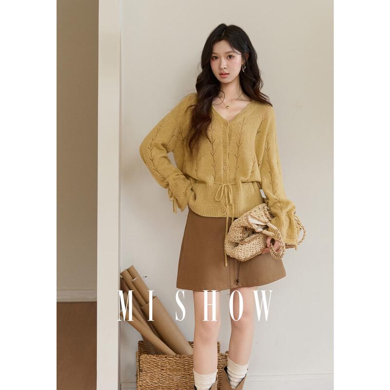 Женский вязаный кардиган Meixiu с завязками спереди S