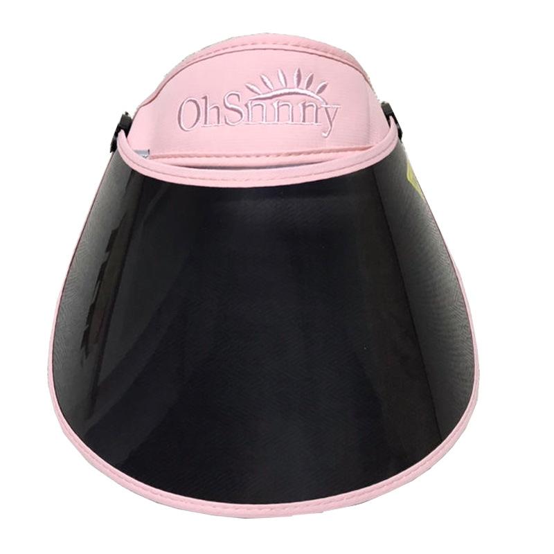 Summer men's and women's lenses empty top sun hat casual sun protection hat face protection UV protection outdoor sun hat