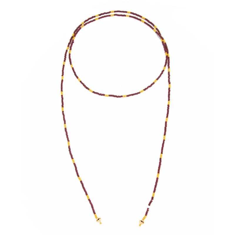 Long Strand Beaded Necklace Featuring Retro Beads Y Shape Design for Elegant Everyday Fashion Versatile Styling