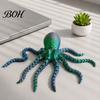 Desktop Decoration Ornament 3D Printed Octopus Sea Animal Fidget Toy, Flexible Articulated Tentacle Figurine, Eco Friendly PLA Statue with Movable