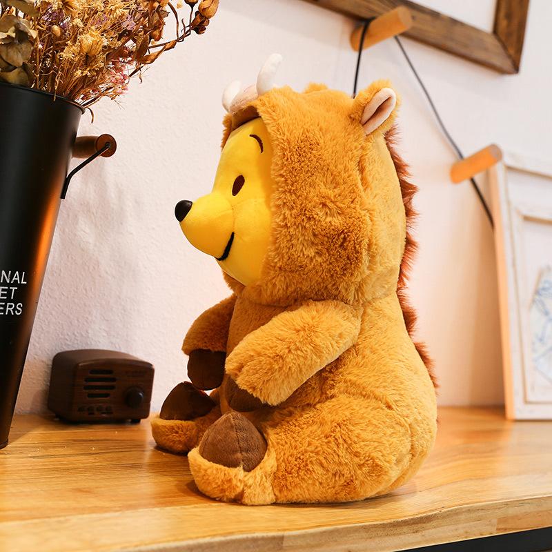 Cute Winnie the Pooh Doll Turned Into a Bear Doll Plush Toy Children's Throw Pillow Gift Mini