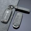 hijk1 ·Zinc Alloy Leather Car Remote Key Case Cover Shell Fob for Vw Volkswagen Touareg 2019 2020 2021 2022 Protector Auto Accessories