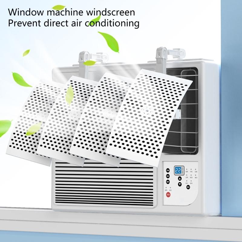 Verstellbare Klimaanlagen-Baffles Einfache Montage Windabweiser für Fenster-Klimaanlagen für Babyzimmer